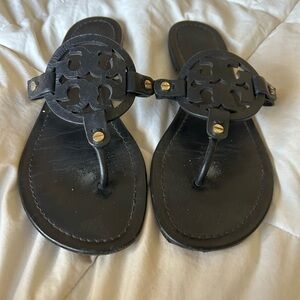 Tory Burch Black Leather Sandals